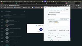 Insta Mass DM Chrome Extension screenshot 3