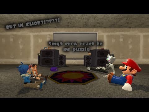 GachaMod - SMG4 crew reacts to Mr.Puzzle [Gacha react, but in Gmod]