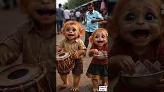 Poor Monkey sister and brother earns monkey | Kids animation video #littlemonkey