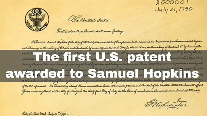 31st July 1790: The first U.S. patent was awarded ...