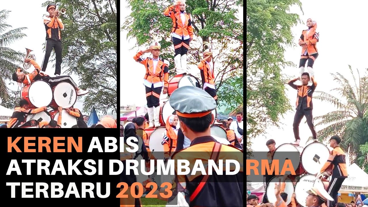 AKSIAKSI ATRAKSI DRUMBAND ATAU MARCHING BAND RMA BANTAR KARET TERBARU 2023 keren abiskangentuk