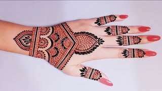 Very easy trick mehndi design - Latest Mehendi design for back hands - Simple henna/Mehandi design screenshot 4