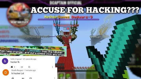 Accuse of hacking?? | Nethergames Bedwars