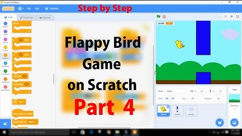 Flappy Bird Game in scratch part 4 Complet