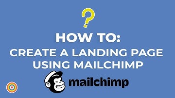 How To Create a Landing Page using MailChimp - E-commerce Tutorials