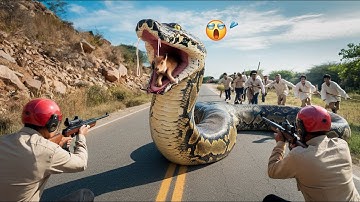 Unbelievable Jungle Rescue – Brave Heroes Save Helpless Calf from GIANT Python’s Terrifying Attack