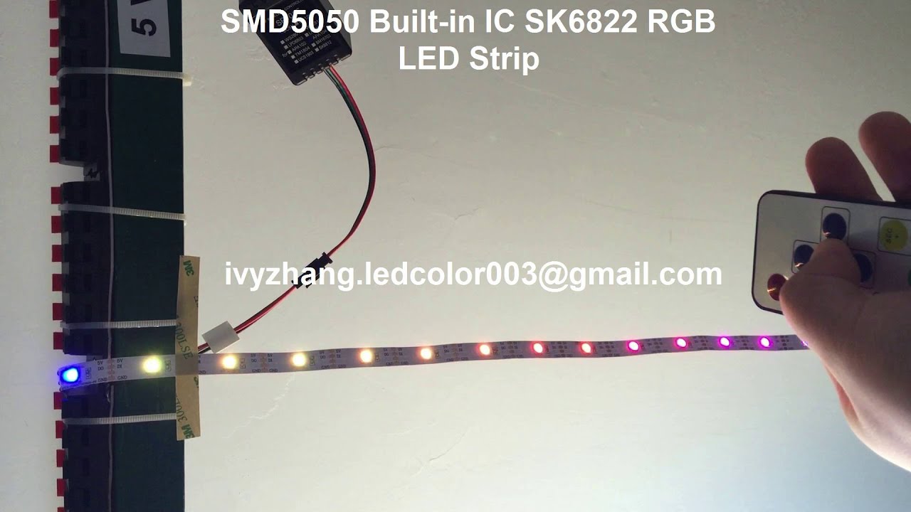 SMD5050 Built in IC SK6822 RGB LED Strip