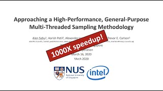 [YArch'20] Approaching a High-Performance General-Purpose Multithreaded Sampling Methodology