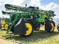 раскладывание штанги самоходного опрыскивателя John Deere M4030 (M4040)