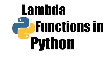 Python Tutorial #23; Lambda Functions