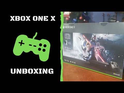 Xbox One X Jedi Fallen Order Bundle UNBOXING!!!