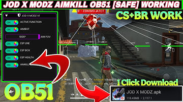 OB51 UPDATED MOD MENU | AIMKILL MOD MENU FREE FIRE | ALL SERVER WORKING [SAFE]