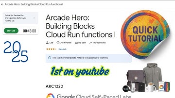 Arcade Hero: Building Blocks Cloud Run functions I ARC1220  - Tutorial #qwiklabs #arcade