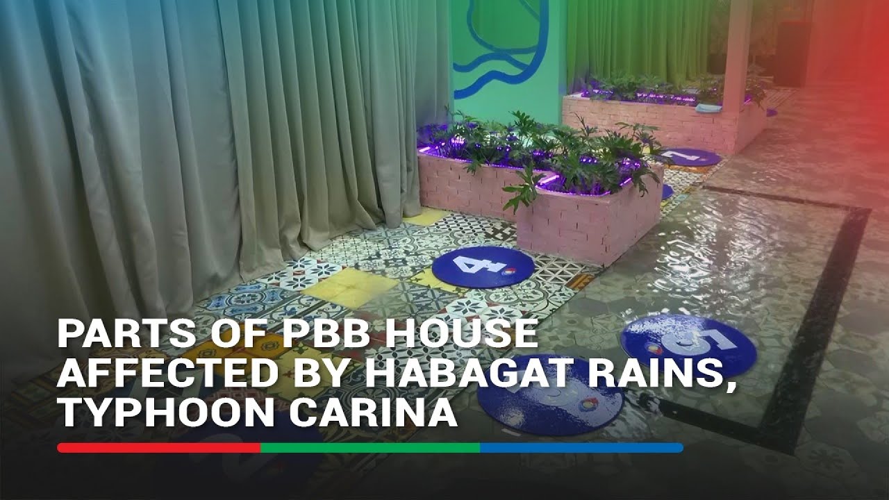 Parts of PBB house affected by habagat rains, Typhoon Carina | ABS-CBN News