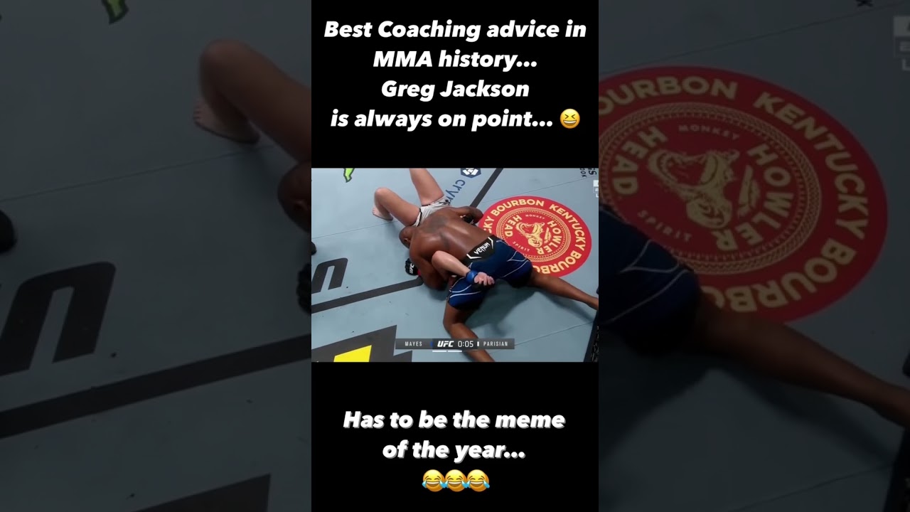 Greg Jackson is always on point… 😆