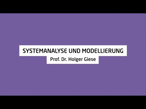 Systemanalyse und Modellierung: HPI-Fachgebiet | HPI-TV