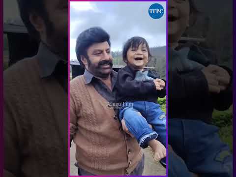 nandamuribalakrishna fun with little girl  nbk  daakumaharaj