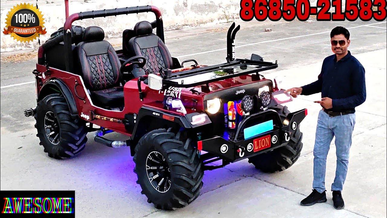 CHERRY METALLIC MODIFIED JEEP READYOR HISSAR (HARYANA ).S.S ...