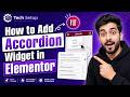 How to Add an Accordion Widget in Elementor (Beginner Tutorial)