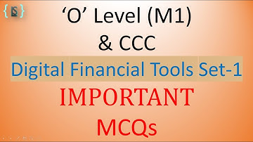 Digital Financial System Important MCQs || For CCC & 