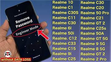All Realme Reset Password How to fix forgot lockscreen Password Any Realme Pattern New Tricks 2024??