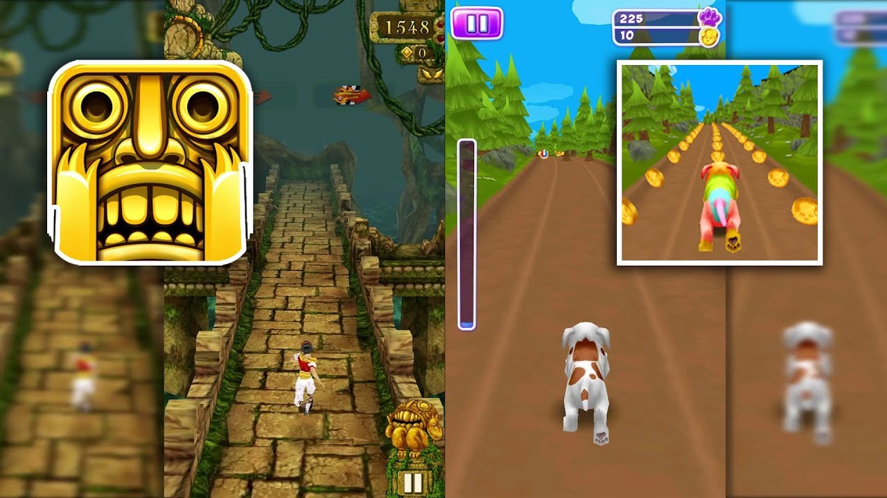 Temple Run Vs Dog Run - Pet Dog Simulator Gameplay - Endless Run Android Gameplay