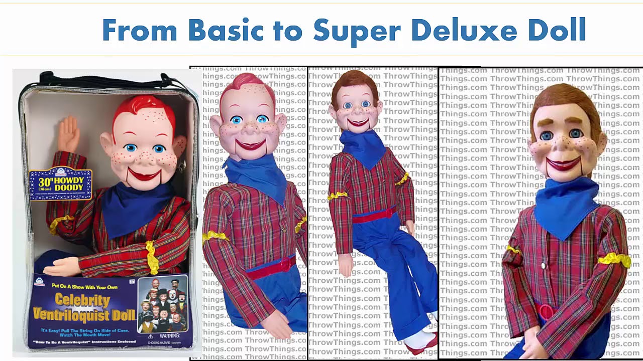 Howdy Doody Doll for SALE Original Ventriloquist Dummy 😍 From Basic to PRO Puppet Version! YouTube