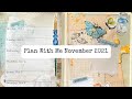 Plan with me November 2021/Bullet Junk Journal/Altered Book Planner/New Digital Kit incl. Freebies!