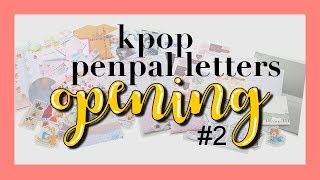 kpop penpal letters opening #2 | from houda and johanna!