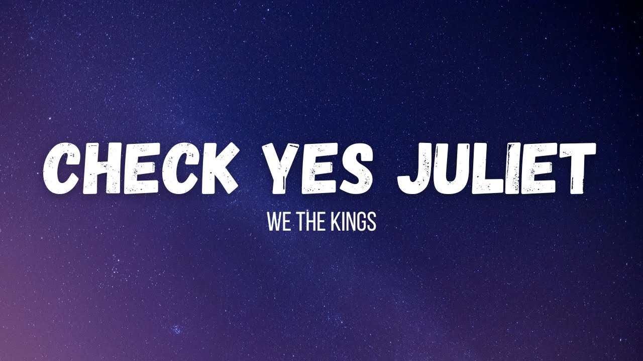 We The Kings - Check Yes Juliet (instrumental w/ lyrics)