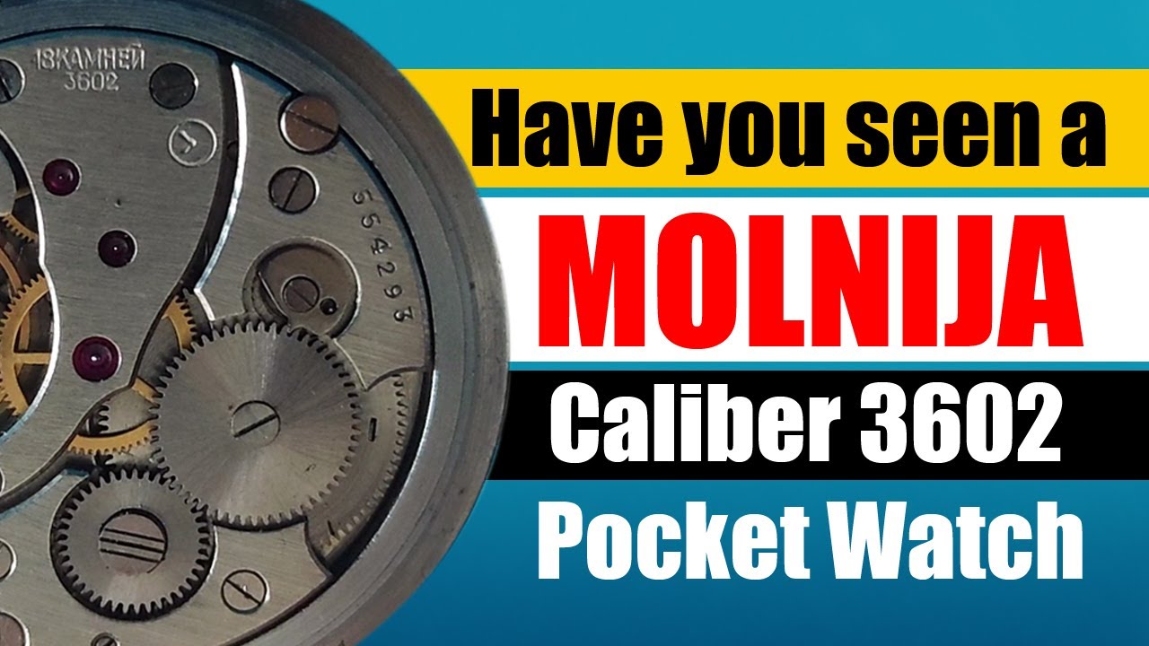 MOLNIJA 3602 Movement Vintage Original Russian Sixties Working