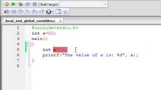 C Programming Tutorial - 50: Scope in C (Local & Global Variables)