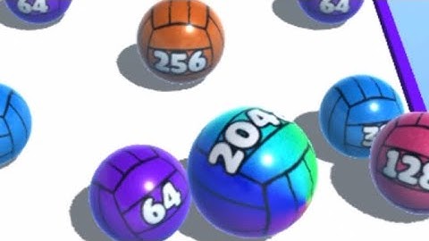 BALL MERGE 2048 - All Levels Gameplay IOS (Levels 72 -73).
