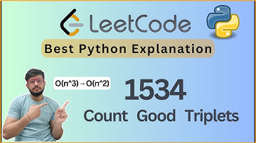 Leetcode 1534. Count Good Triplets | Brute Force & Optimized Prefix Sum Solutions