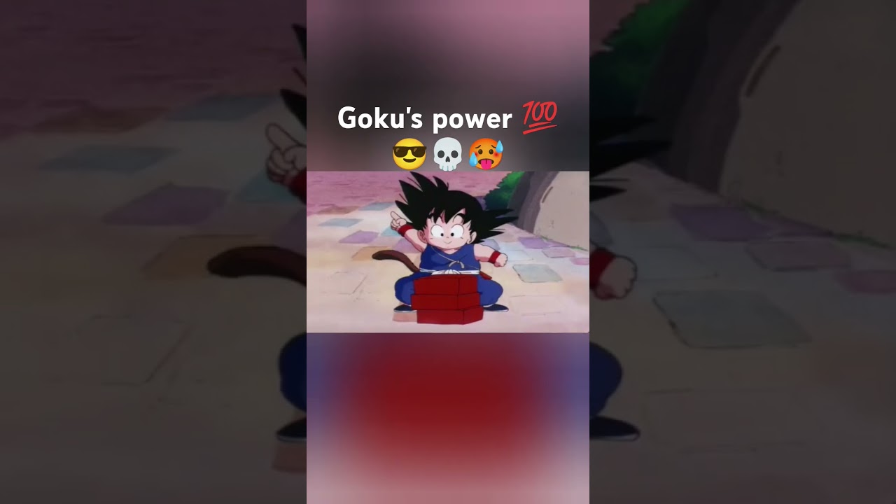 When Kid Goku break bricks just with his one finger ☝