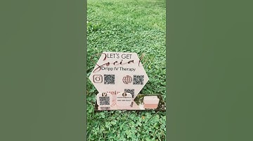 QR code sign for a small businsss