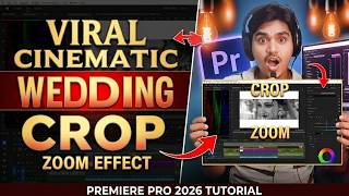 Create This VIRAL Cinematic Crop Zoom Effect in Premiere Pro 2026 | Wedding Editing Tutorial