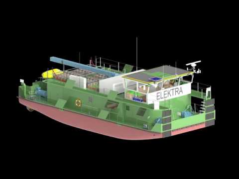 Start für erstes emissionsfreies Schubboot "Elektra"