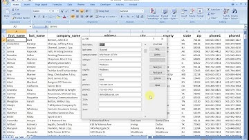 MS Excel 2007 - Forms