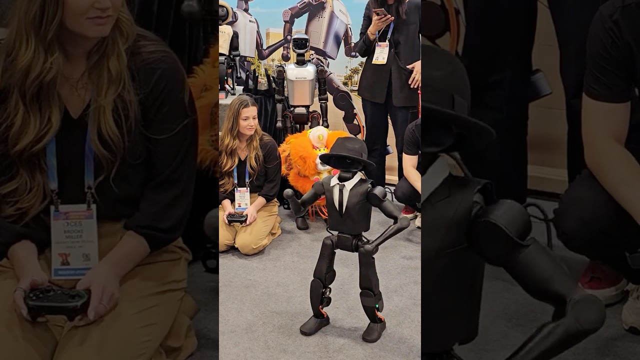 She is testing the robot's moves