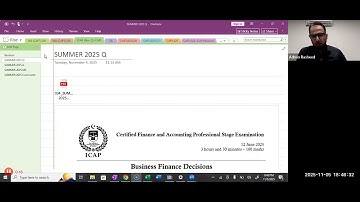 EFRS 5 Nov, 2025 CFAP 4,Day 2 by Mr Adnan Rasheed