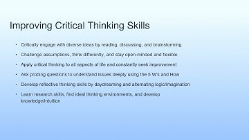 Medium Summary | Lecture 30 : Creativity, Critical Thinking and Problem Solving