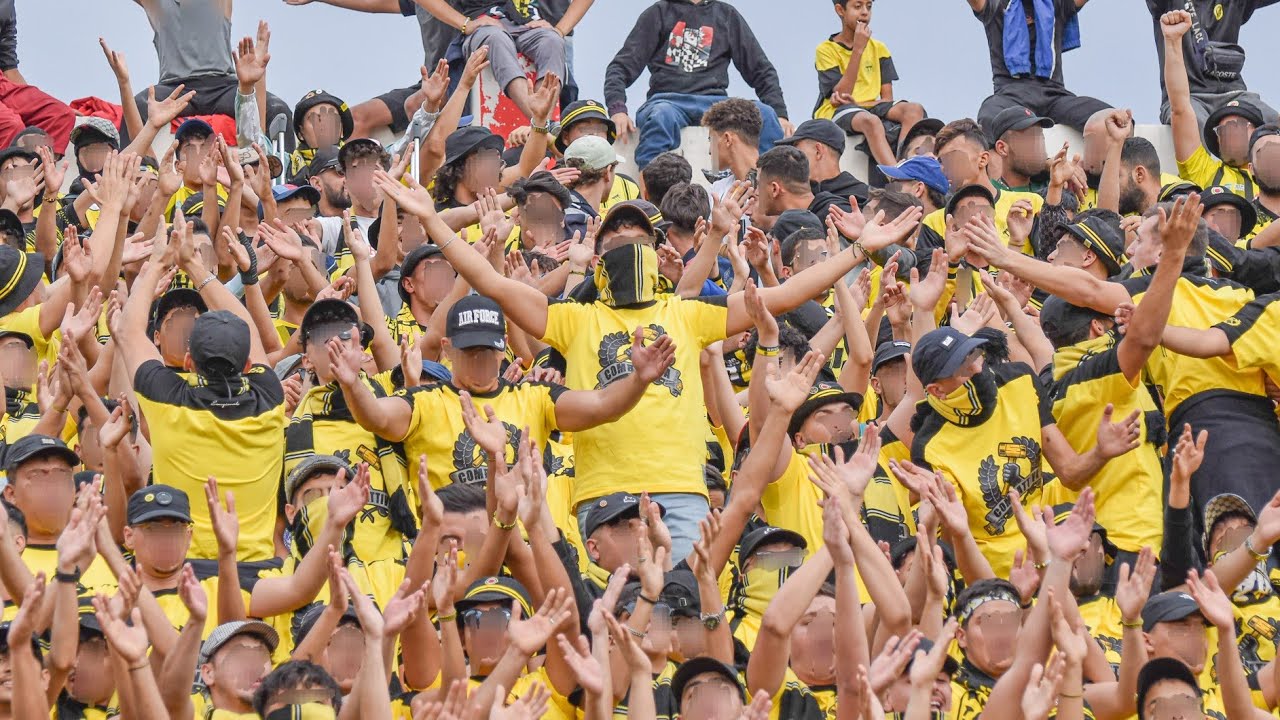 شـاهد إبداع أنصار إتحاد الحراش في أداء أغنية الكومباتيفا الجديدة  Straordinario 💛🖤🥵 