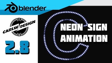 Eevee neon sign animation [Blender] [Making of]