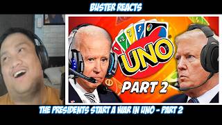 Buster Reacts to The Presidents Start a War in UNO - Part 2 @DentonkingShortsPlus