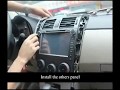 Asottu infidini How to install TOYOTA COROLLA 2007 2008 2009 2010 2011 car dvd gps navigation