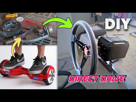 From TRASH to SIM RACING: DIY Racing Wheel with Hoverboard Motor