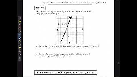 M10C Equations of Linear Relations Lesson 1