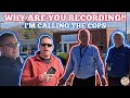 Security manager gets owned dispatcher lies over radio 911 call included 1st amendment audit