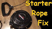 How to Repair a Small Engine Recoil Starter - YouTube